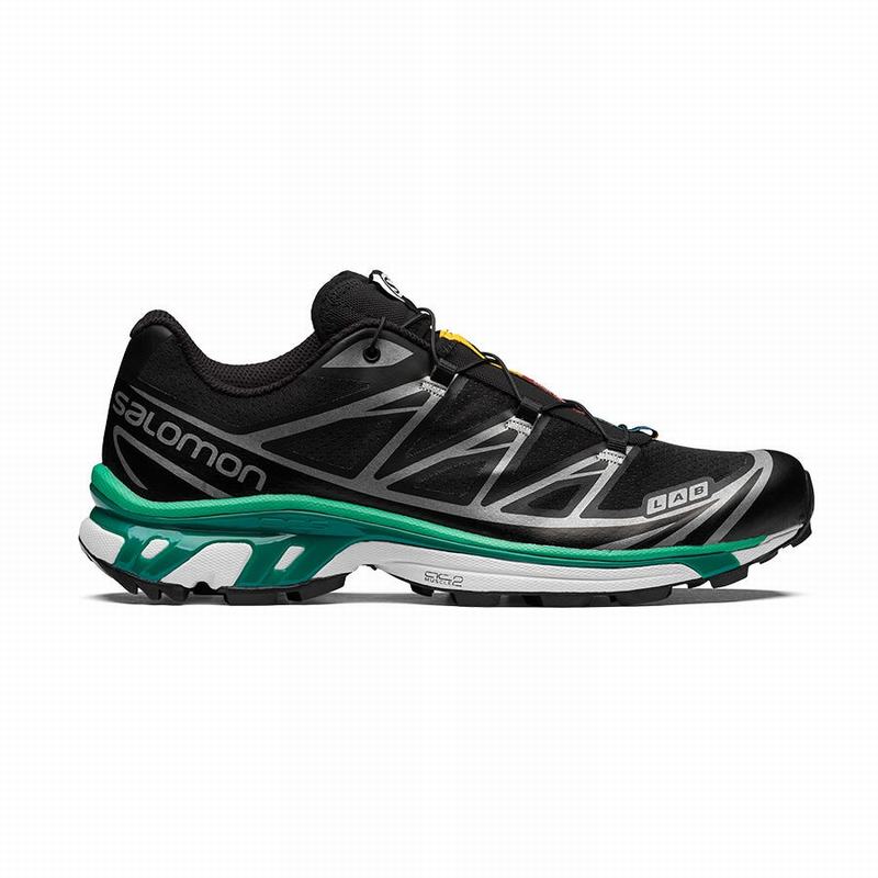 Salomon Israel XT-6 - Mens Trail Running Shoes - Black/White (TZRY-32749)